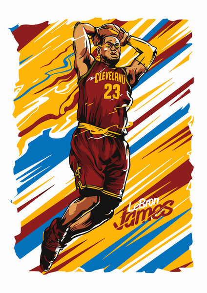 Camiseta The King in Flight – LeBron x Stampia 🏀👑