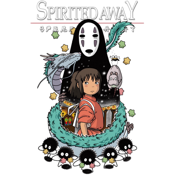 Camiseta Spirited Away – Studio Ghibli x Stampia ✨🌀