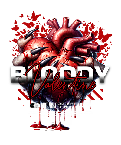 Camiseta Stampia Bloody Valentine Corazón Oscuro | DTF 100% Algodón