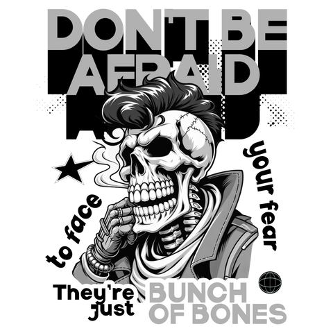 Camiseta Bones Rebel – Calaveras x Stampia 💀🖤