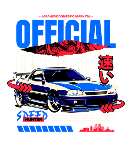 Camiseta Official Speed Hunter – Estilo JDM Japonés