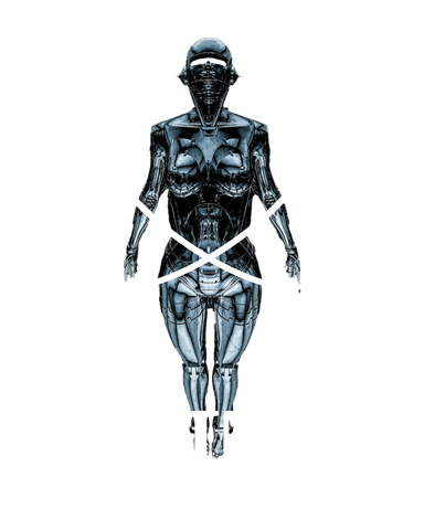 Existence – Camiseta Techno Distópica & Cyber Identity