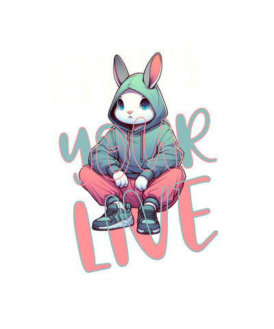 Camiseta Healthy Rabbit DTF Street Chill 100% Algodón - Stampia