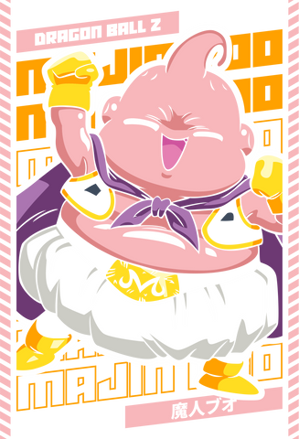 Camiseta Majin Boo Cute – Dragon Ball Z x Stampia 🍬✨