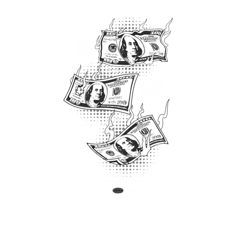 Money Burning – Camiseta Rich Club 🔥💵