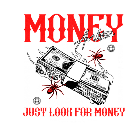 Money Web – Camiseta Urbana Ambición & Trampa DTF