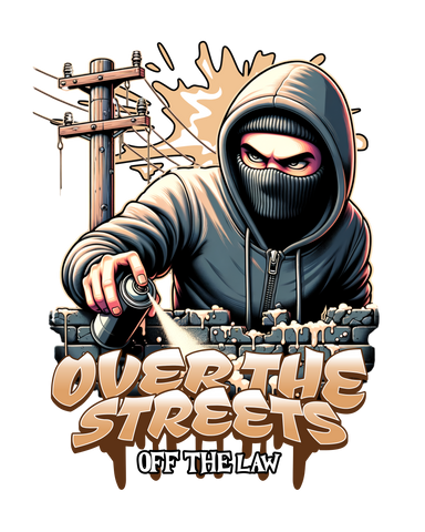 Camiseta Over The Streets – Graffiti & Rebel Style