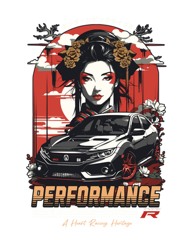 Performance Type R – Camiseta Honda Civic + Geisha Racing Art