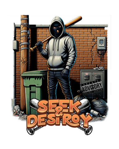 Camiseta Stampia SEEK & DESTROY Street Rebel | DTF 100% Algodón