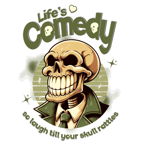 Camiseta Skull Comedy – Calaveras x Stampia 💀🎭