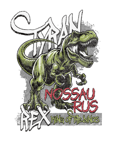 Camiseta Tyrannosaurus Rex – King of the Dinos, Estilo Salvaje