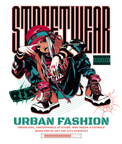 Camiseta Urban Girl Streetwear – Pride, Hip Hop & Y2K Vibes